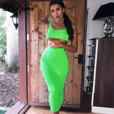 Dulzura 2019 verano mujer conjunto de dos piezas conjunto de falda crop top tops sexy punto festival fiesta chándal ropa streetwear elegante